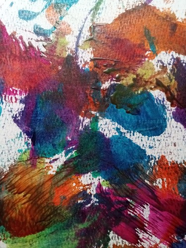 Encaustic art 7 - art, 7"