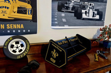 formula 1 Wing F1 Key Holder Lotus Senna JPS John Player Special Mancave shelf 