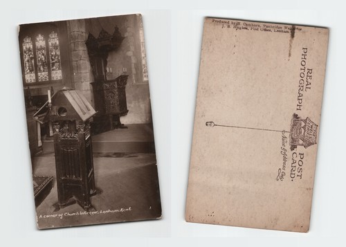 Vintage rppc postcard lenham - postcard,