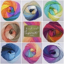 Spirit CHUNKY Sirdar Hayfield Self-Striping Rainbow Knitting Wool Yarn 100g