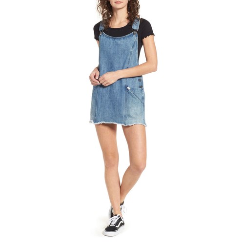 Obey debs denim dress - denim,