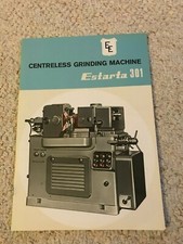 Estarta EE-301 Centerless Grinding Machine Sales Catalog, Made in Spain