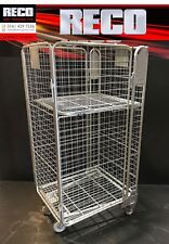 10 X REFURBISHED 4 SIDED MESH ROLL CONTAINER / CAGE / ROLLING PALLET /WAREHOUSE