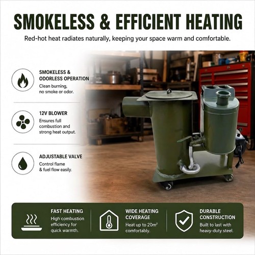 Waste oil heater multi fuel - waste,