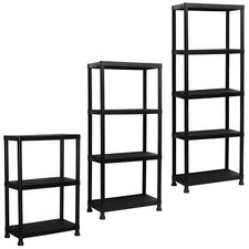 3/4/5 Tier Plastic Shelving