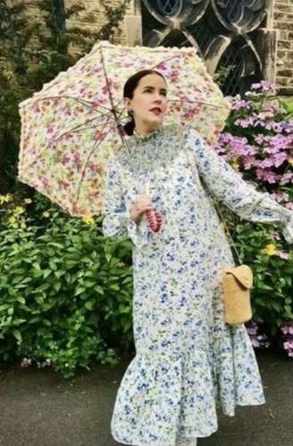 Zara white green floral - zara,
