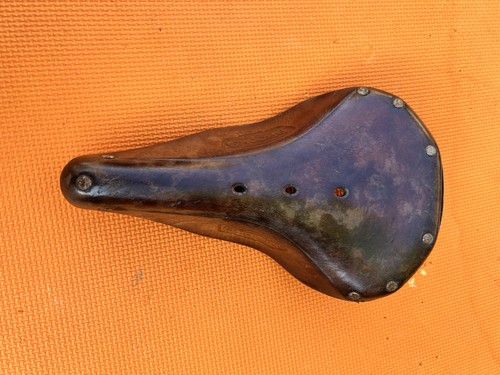 Brooks vintage leather saddle - leather,