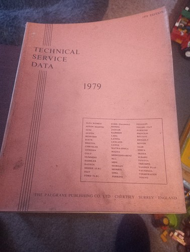 Car tech data book year - car,