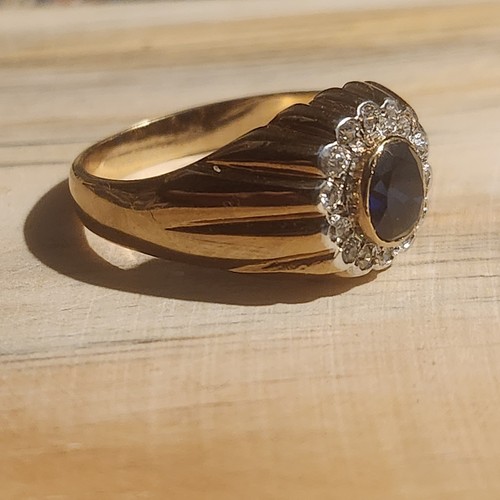 Vintage 9kt yellow goldring - vintage,