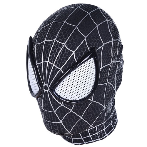 Black venom spider man mask - black,