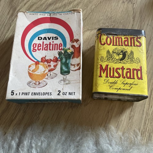 Vintage 1970 food tin and - 1970’s,