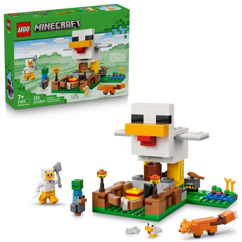 Lego minecraft chicken - lego, farm