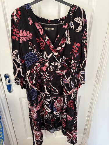 Biba paisley wrap dress with - wrap,