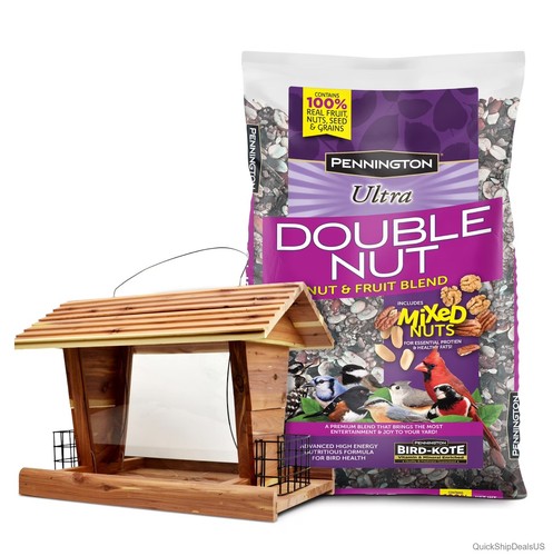 Cedar bird feeder lb - feeder,