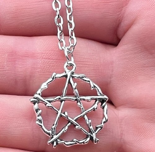 Silver pentagram point star - 5,