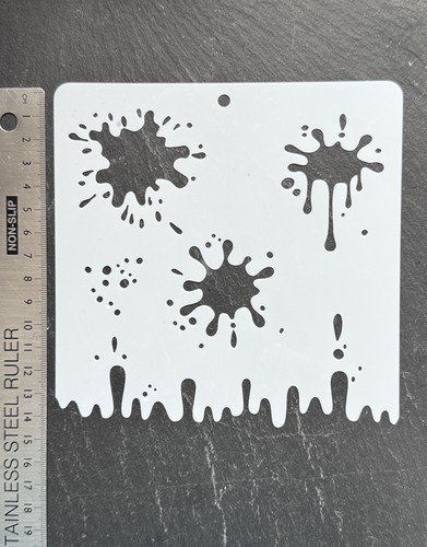 Stencil background splat - stencil,