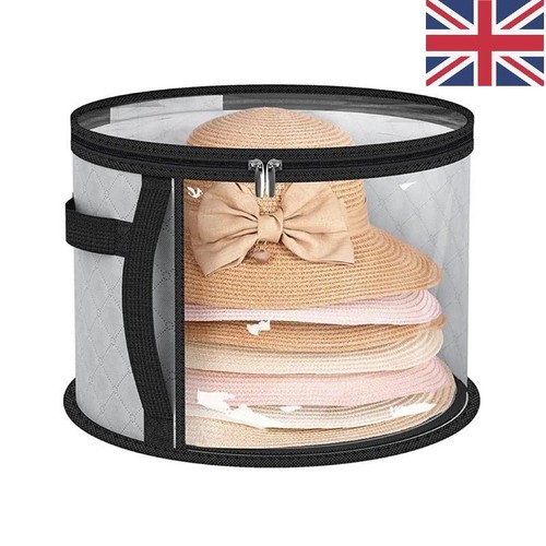 Large round hat storage box - large,