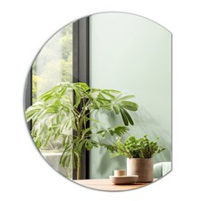 Large Wall Mirror Bathroom Bedroom Makeup Dressing Hall Round Semicircle 100 cm