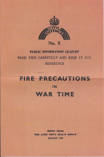Fire precautions war time - fire,