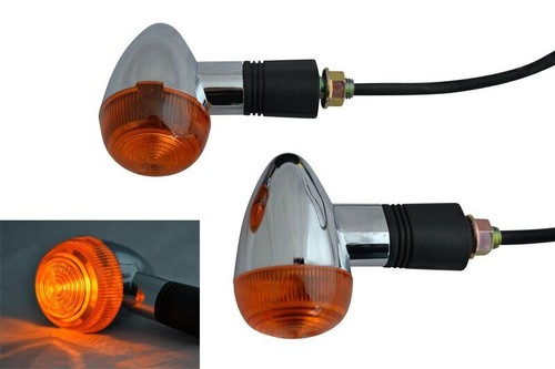 Motorcycle chrome indicators - motorcycle,