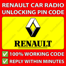 ✅RENAULT RADIO UNLOCKING PIN CODE MEGANE SCENIC LAGUNA CLIO MASTER KANGOO FAST✅