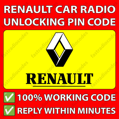 Renault radio unlocking pin - radio,