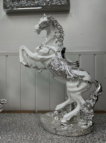 New large white silver - new, italian
