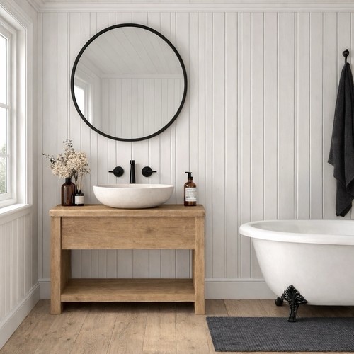 Rustic wash stand vanity unit - wash,