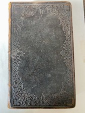 1836 The Holy Bible Old and New Testaments Pollock Family Bible Antique Book