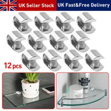 12pcs Glass Shelf Support