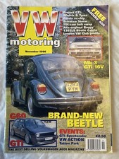 VW Motoring Magazine 1996 Golf GTI Beetle  MK3 GTI