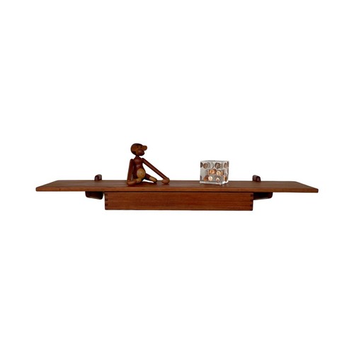 Danish console shelf teak - shelf,