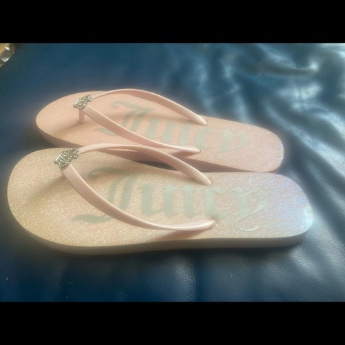 Juicy pink flip flops - ., worn