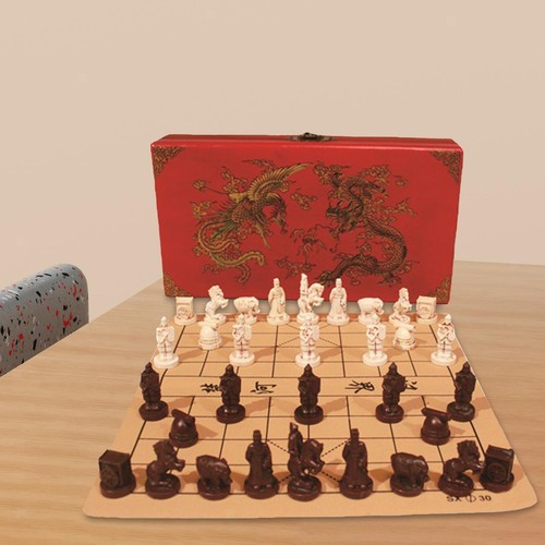 Vintage chinese chess set - chess, with