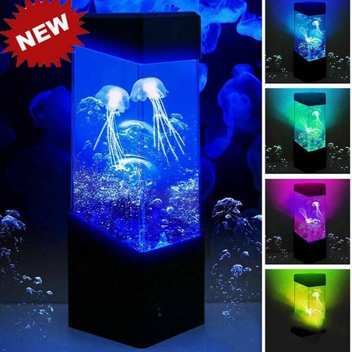 Led jellyfish lava lamp colour - led,