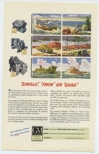 Diesel power single twin - gm,