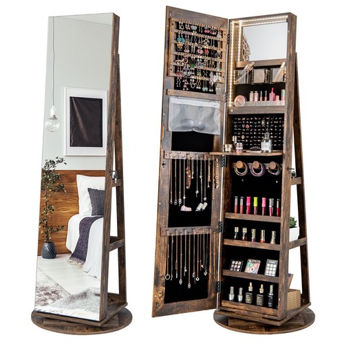 360 rotating jewelry armoire - rotating,