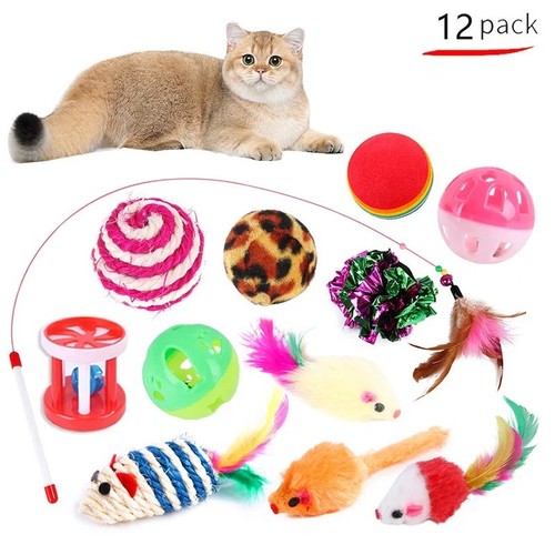 Pet cat bells mouse - cat,