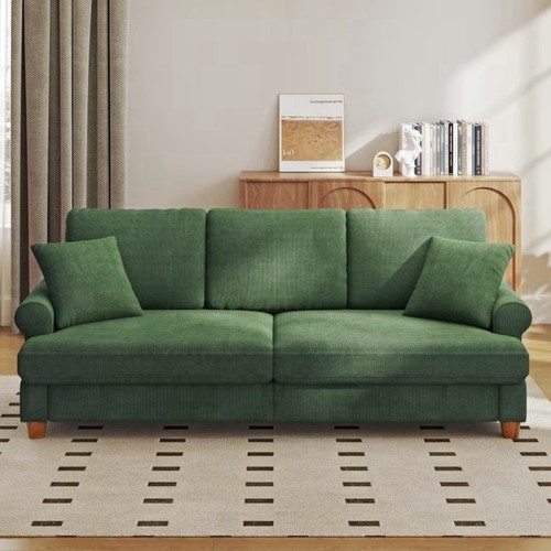 Dark green chenille - green,