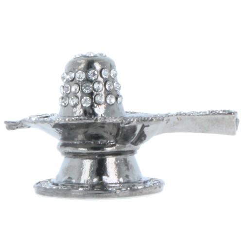 Silver shivling statue shiv - silver,