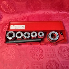 Ratchet Pipe Threader Kit Die Bar Head Handle Tool Set 1/4'' 1-1/4''  w/ 6 Dies