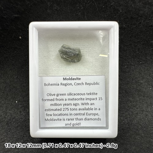 Moldavite tektite stone - , rare
