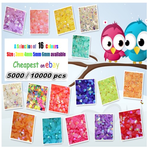 Jelly colours resin flat - colours,