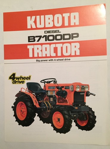 Kubota 4wd diesel compact - 4wd,