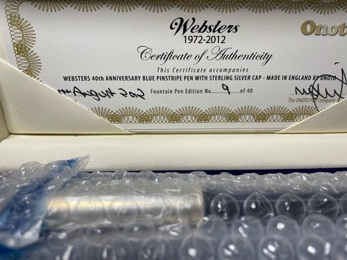 Websters 40th anniversary blue - websters,