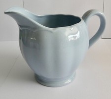 LARGE 1 PINT GRINDLEY LUPIN BLUE PETAL WARE JUG VINTAGE 1940-1950 COLLECTABLE