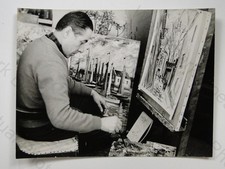 Artist Painter At Work Studio