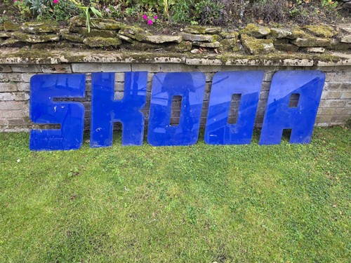 Original skoda dealership sign - original,