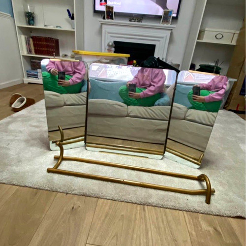 Gold brass finish folding - gold,