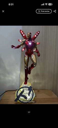 Ironman inch statue with - statue,